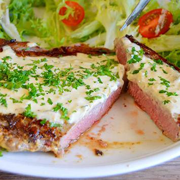 Entrecôte de boeuf race à viande Limousine