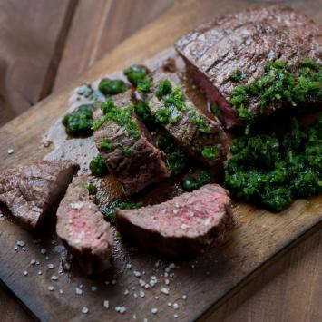 Flat Iron Steak Chimicurri