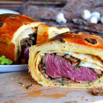 Pièce de boeuf Angus en brioche